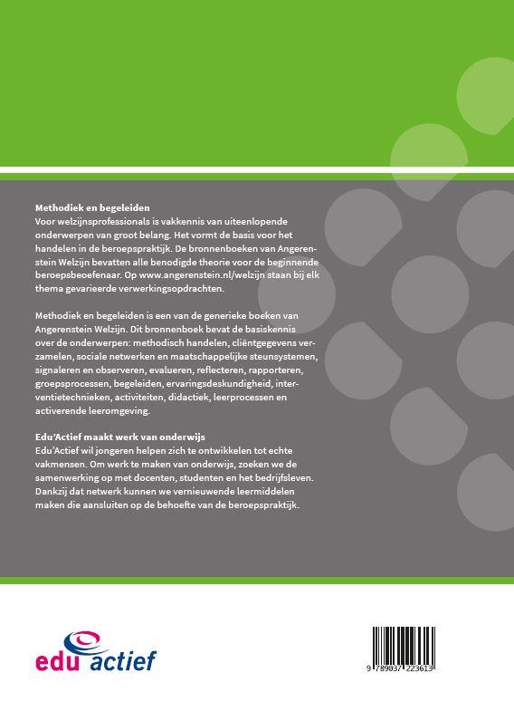Methodiek en begeleiden / Angerenstein Welzijn achterkant