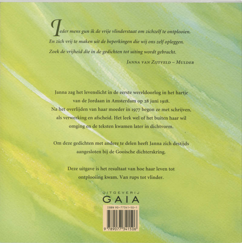 Van Rups Naar Vlinder achterkant