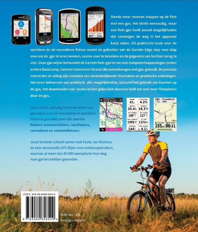 GPS WIJZER voor de recreatieve en sportieve fietser 6e editie achterkant