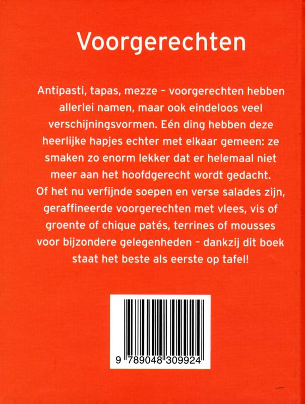 Mini kookboekjes - Voorgerechten achterkant