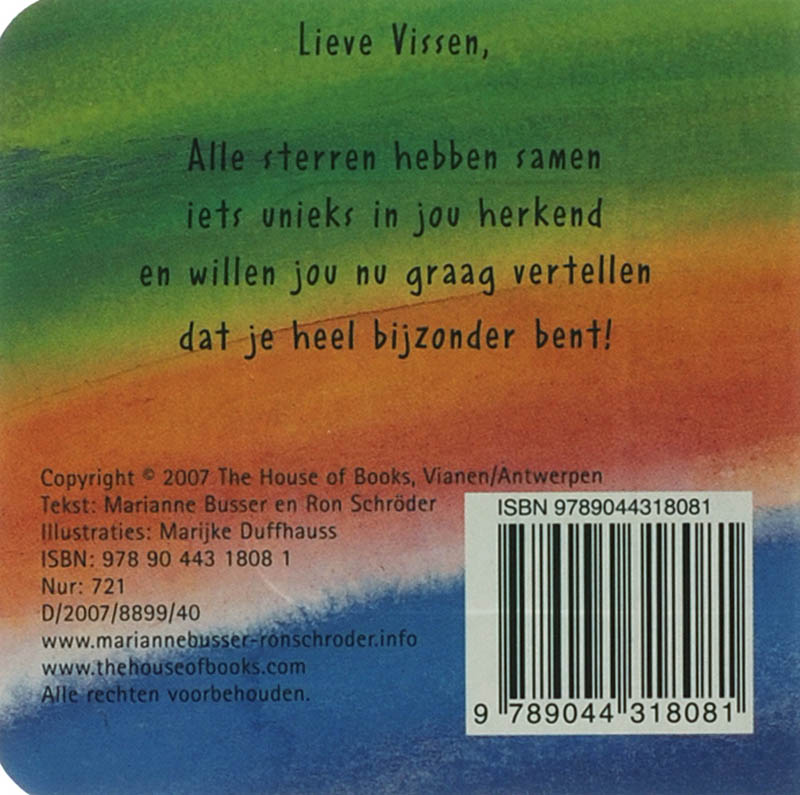 Vissen Sterrenkindjes achterkant