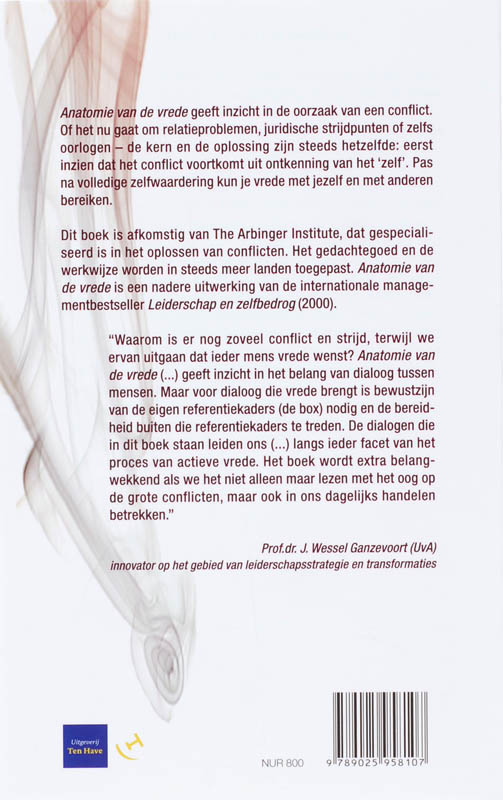 Anatomie van vrede achterkant