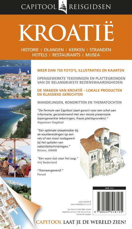 Kroatië / Capitool reisgidsen achterkant