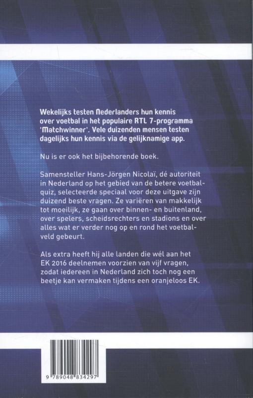 Matchwinner achterkant