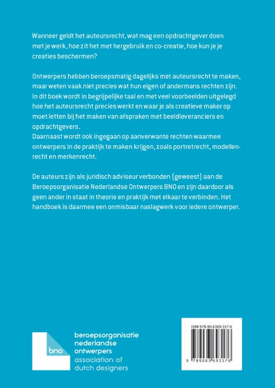 Auteursrecht voor ontwerpers achterkant