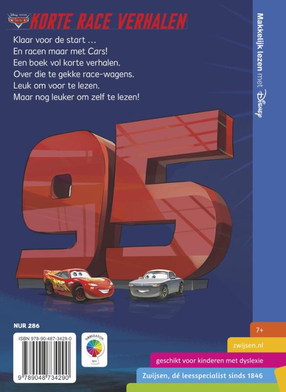 Cars korte race verhalen / Makkelijk lezen met Disney achterkant