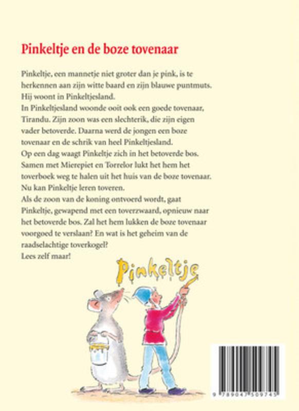 Pinkeltje en de boze tovenaar achterkant