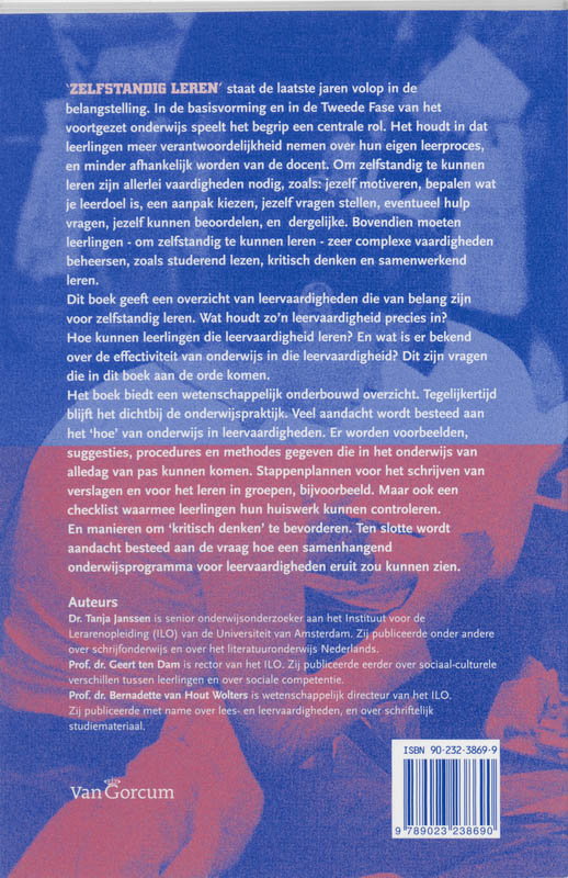 Vaardigheden voor zelfstandig leren achterkant