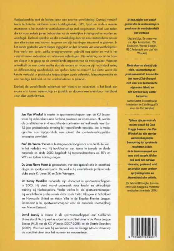 Voetbalconditie achterkant