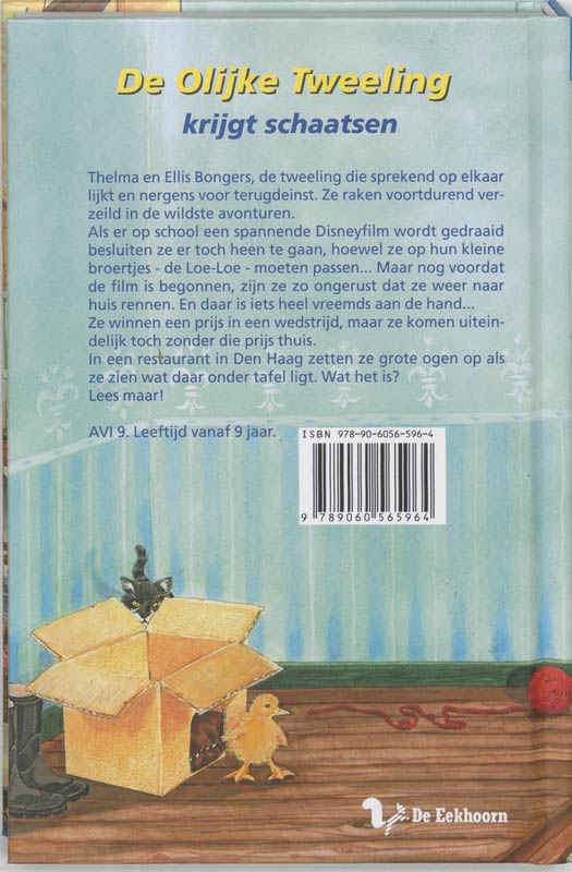 De olijke tweeling krijgt schaatsen / De olijke tweeling achterkant