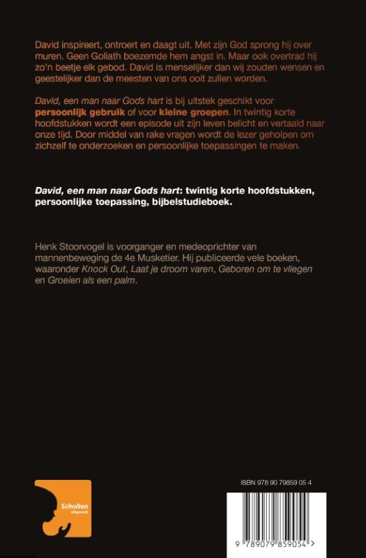 David een man naar Gods hart achterkant
