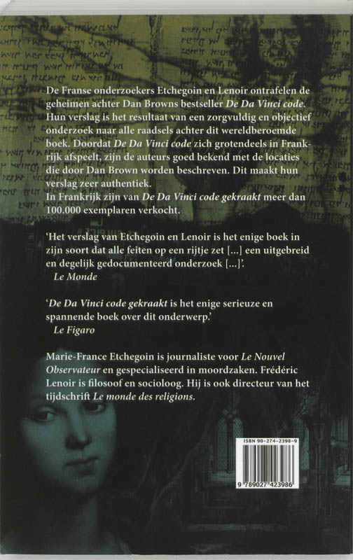 De Da Vinci Code Gekraakt achterkant