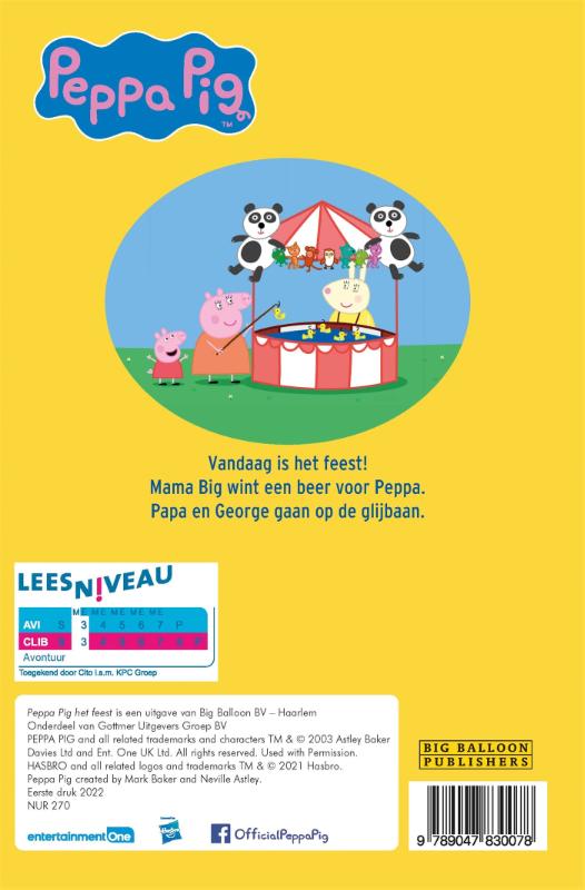AVI Peppa Pig - Ik leer lezen! / peppa pig achterkant