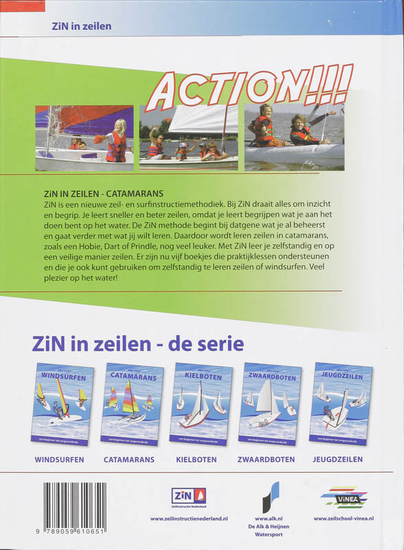 Catamarans / ZiN in zeilen achterkant