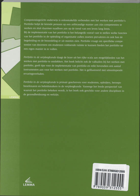 Portfolio in de verpleegkunde achterkant