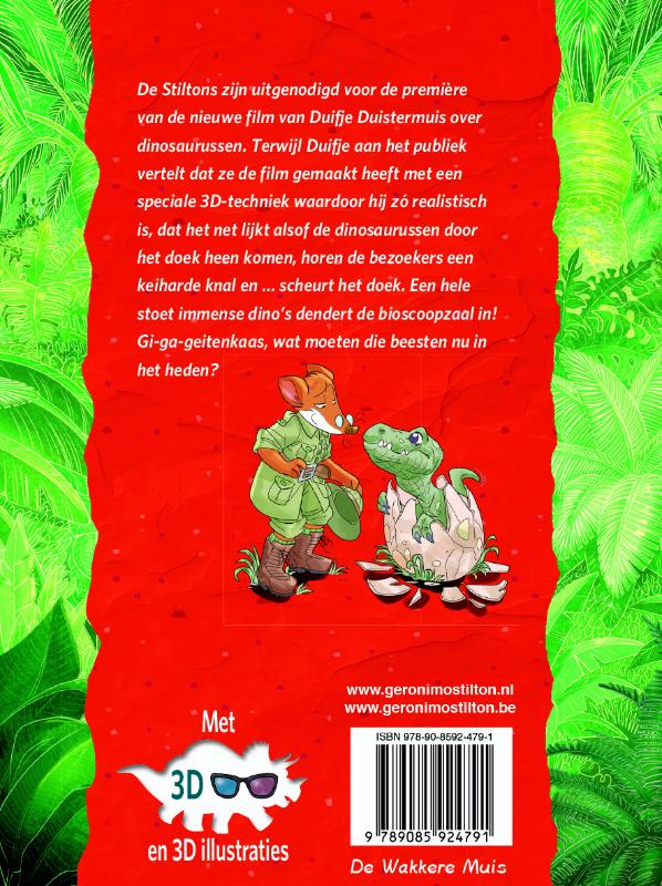 Denderende dino's / Reis door de tijd achterkant