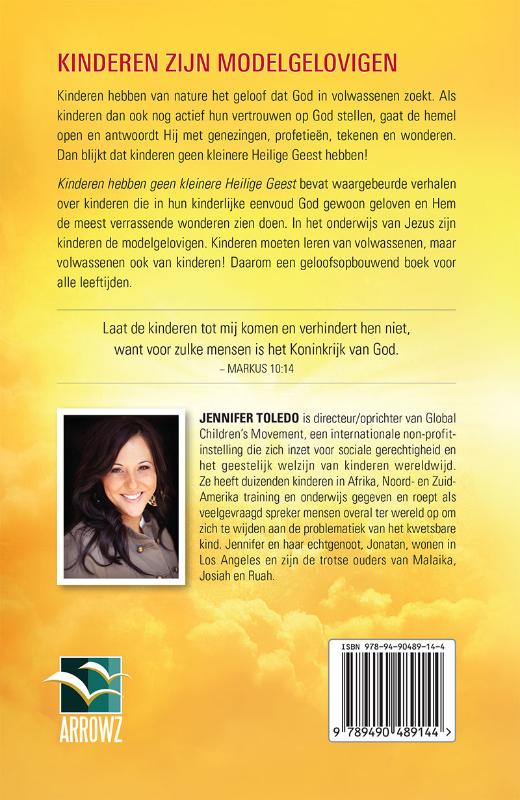 Kinderen hebben geen kleinere Heilige Geest achterkant