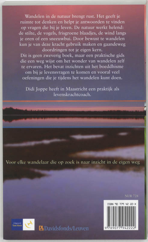 Wonder van wandelen achterkant