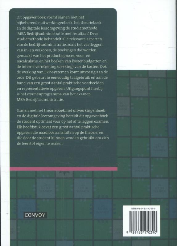 MBA bedrijfsadministratie achterkant