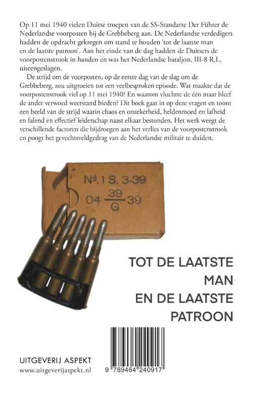 Tot de laatste man en de laatste patroon achterkant