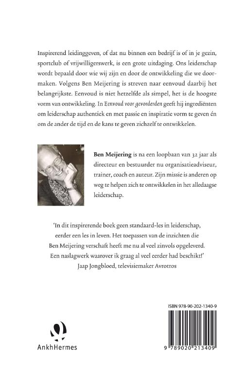 Eenvoud voor gevorderden achterkant