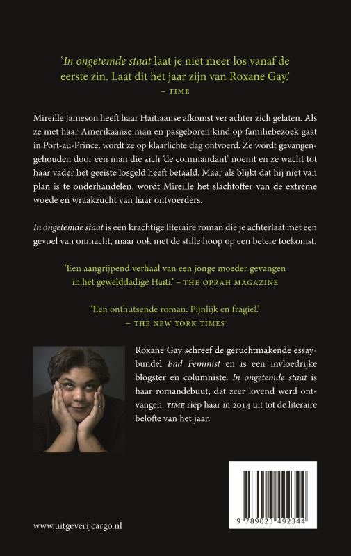 In ongetemde staat achterkant