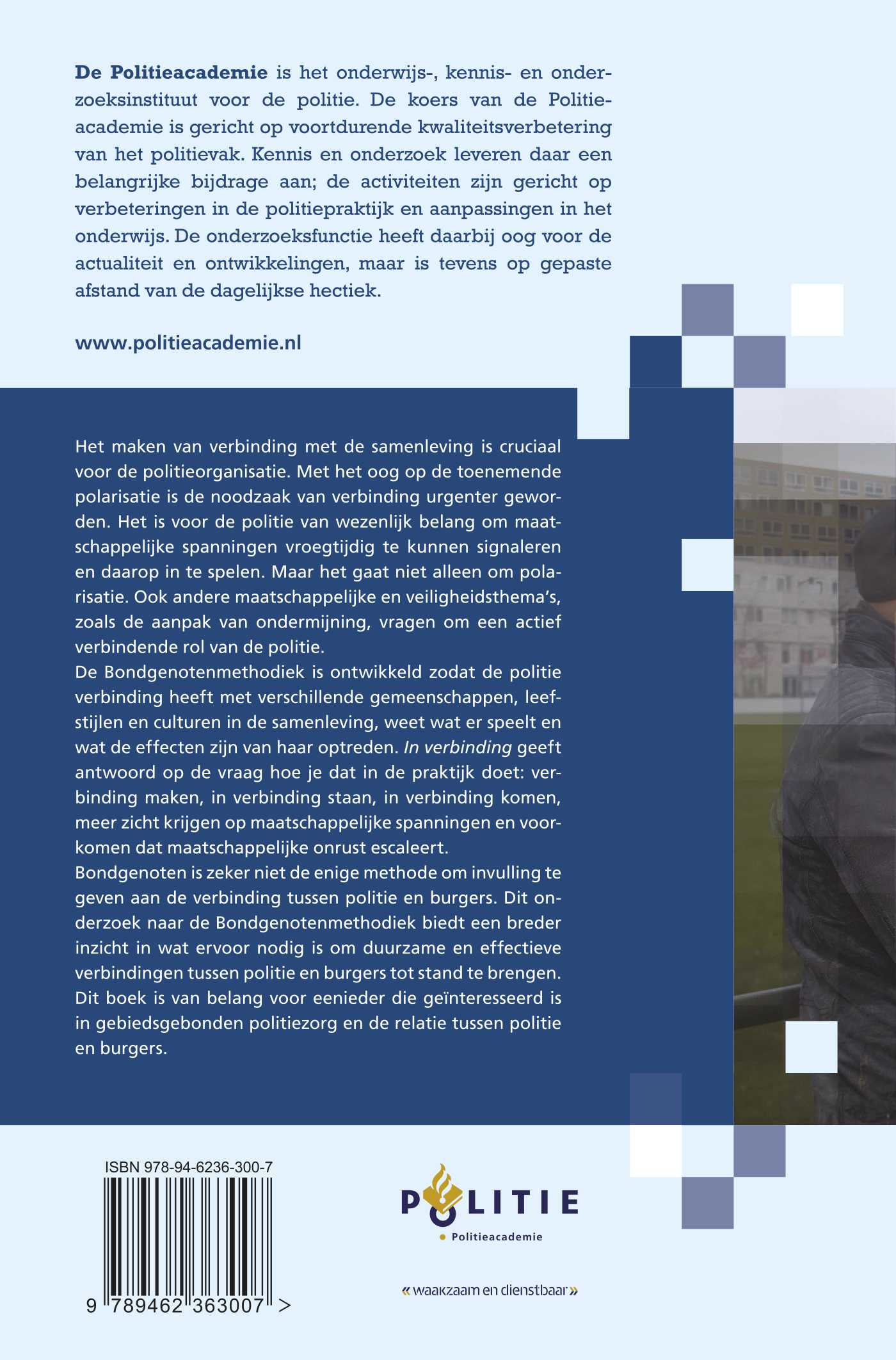 In verbinding / Onderzoeksreeks Politieacademie achterkant