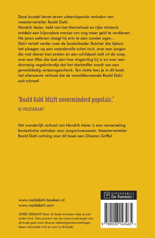 Het wonderlijk verhaal van Hendrik Meier achterkant