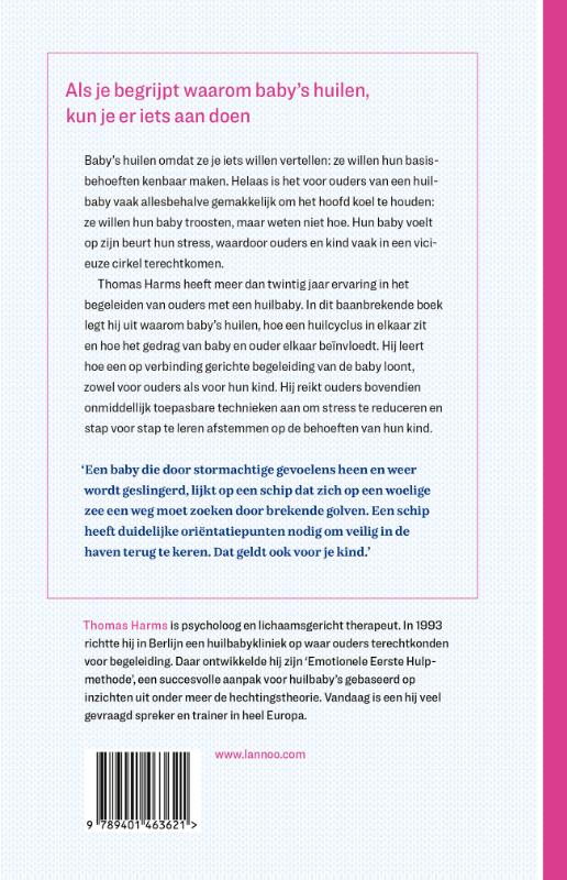 Waarom je baby huilt en hoe je je kind kunt troosten achterkant