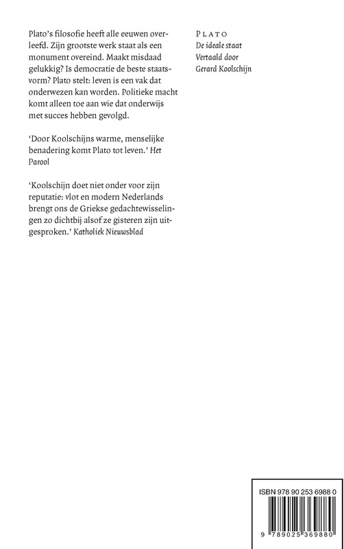 De ideale staat achterkant