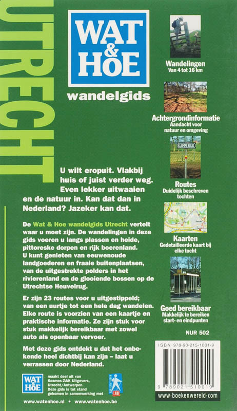 Utrecht / Wat & Hoe wandelgids achterkant