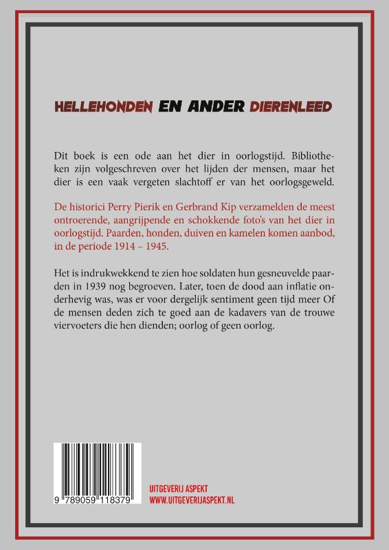Hellehonden en ander dierenleed 1914-1945 achterkant