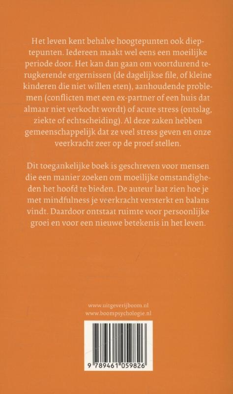 Mindfulness in tijden van tegenslag achterkant