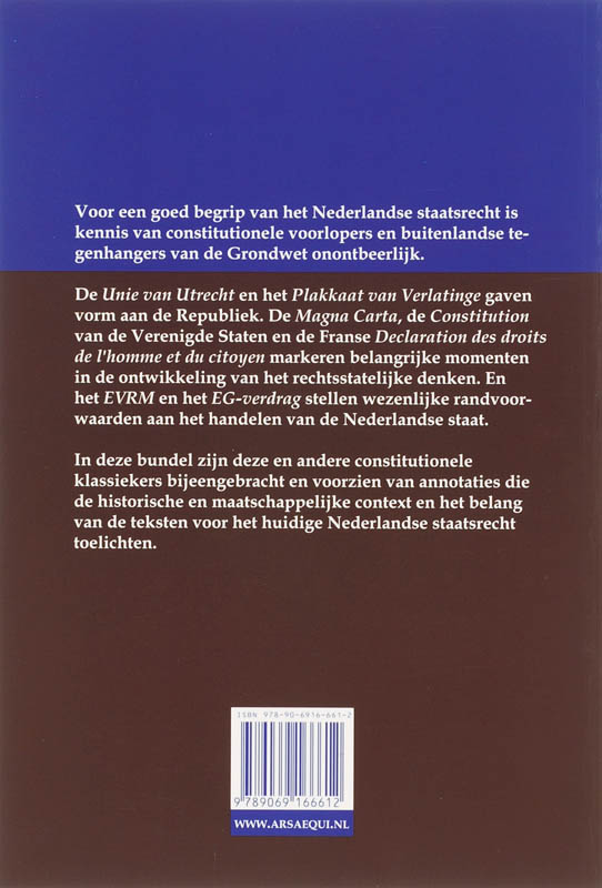 Constitutionele klassiekers achterkant