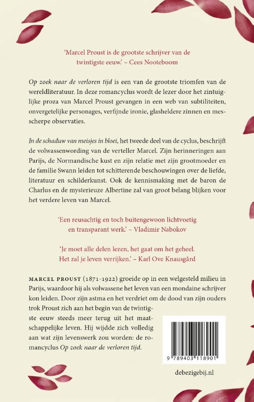 In de schaduw van meisjes in bloei / Op zoek naar de verloren tijd / 2 achterkant