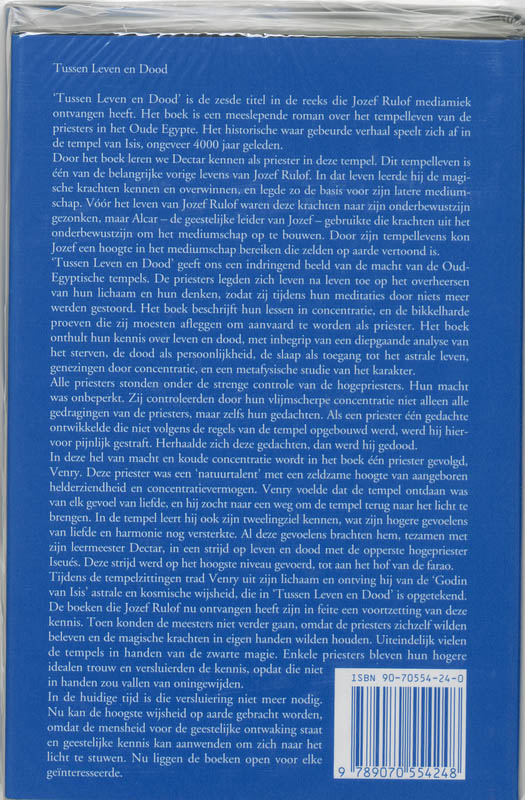 Tussen leven en dood achterkant