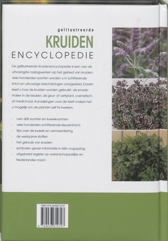 Geillustreerde kruiden encyclopedie achterkant