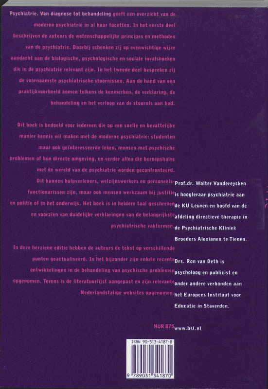 Psychiatrie achterkant