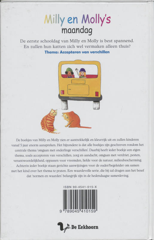 Milly en Molly's maandag / Milly en Molly achterkant