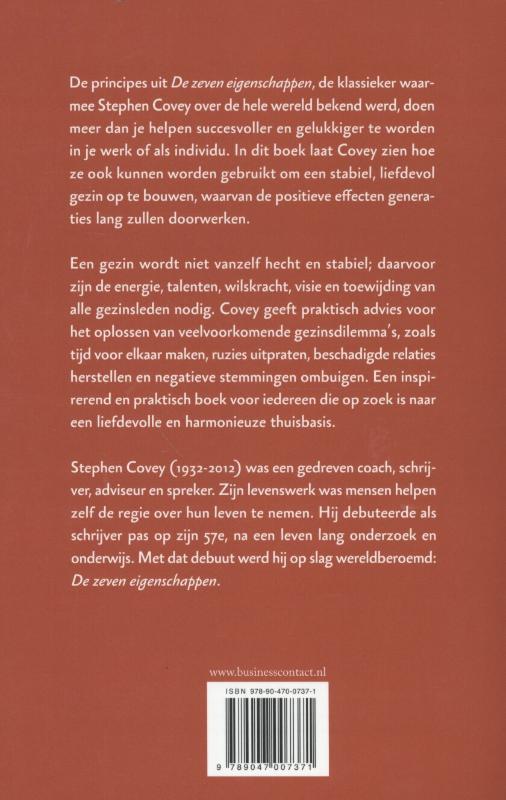 De zeven eigenschappen van een succesvol gezin achterkant