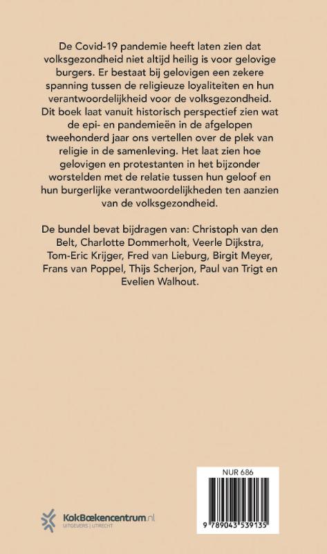 Pandemieën en protestanten achterkant