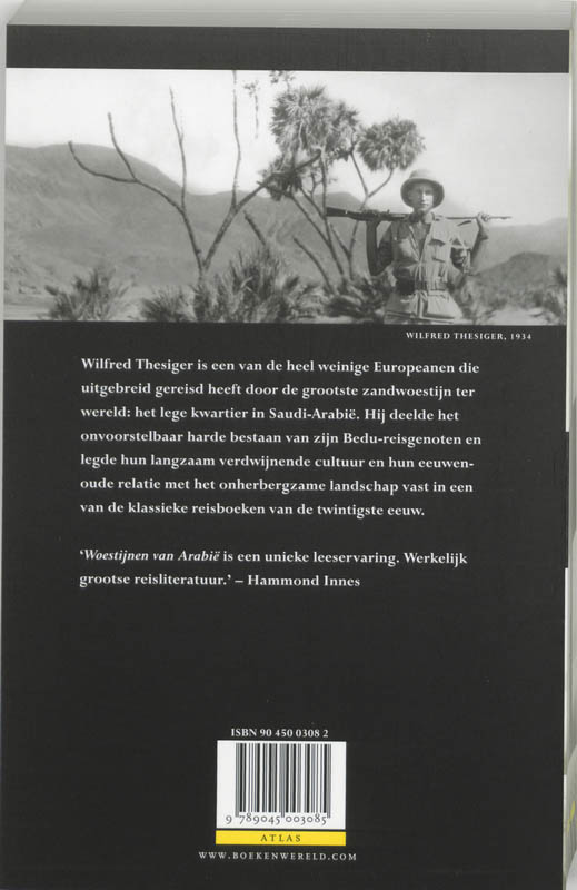 De woestijnen van Arabië / Atlas Klassieke reizen achterkant