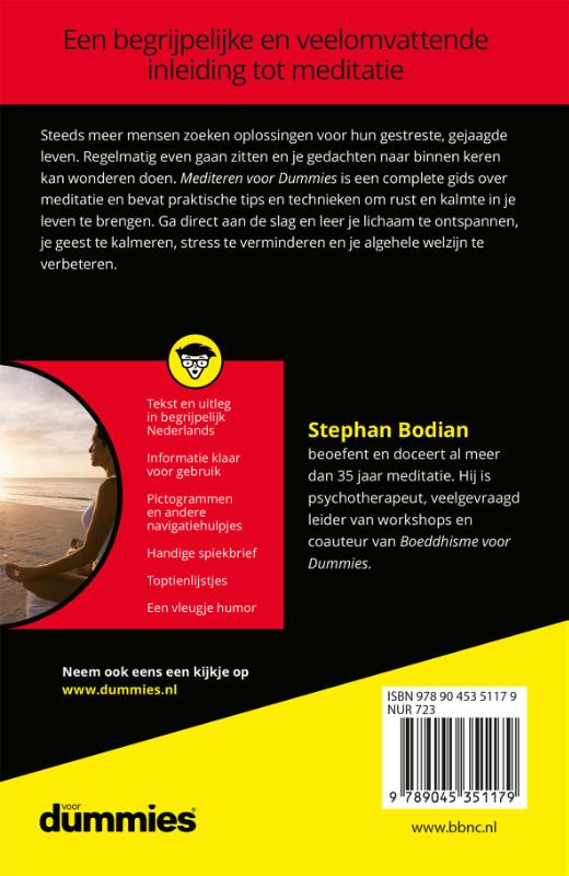 Mediteren voor Dummies achterkant