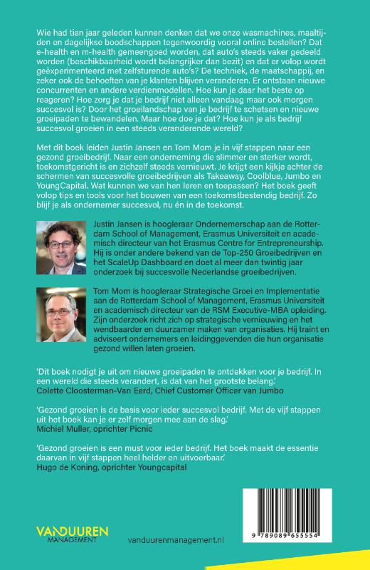 Naar een gezond groeibedrijf in vijf stappen achterkant