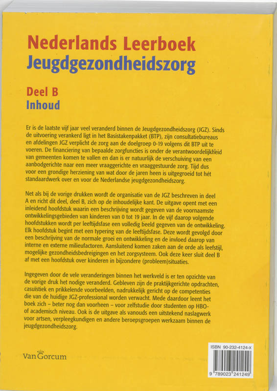 Nederlands leerboek jeugdgezondheidszorg achterkant