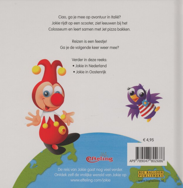 Jokie in Italie͏̈ achterkant
