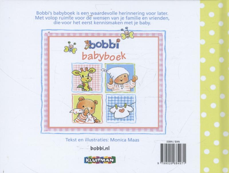Bobbi babyboek achterkant