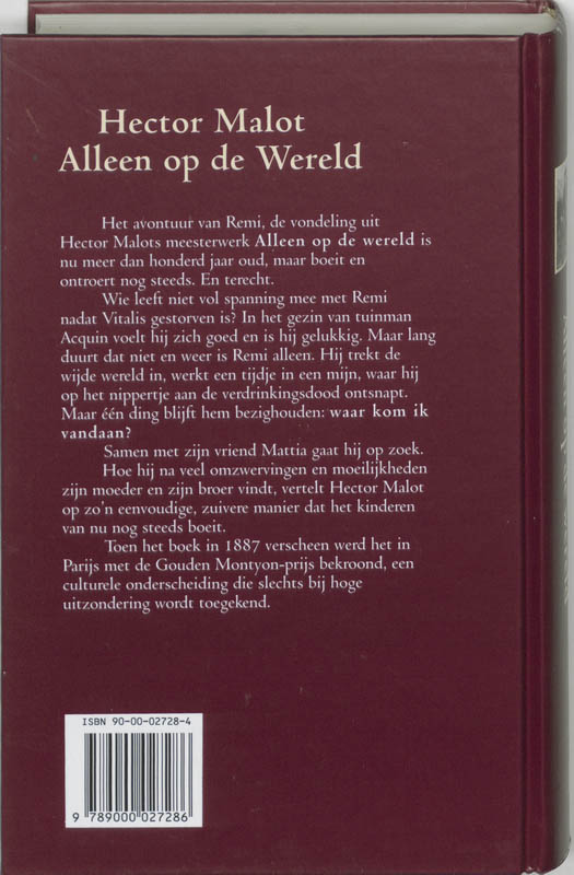 Alleen op de wereld achterkant