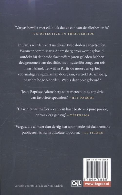 IJsmoord / Adamsberg / 8 achterkant