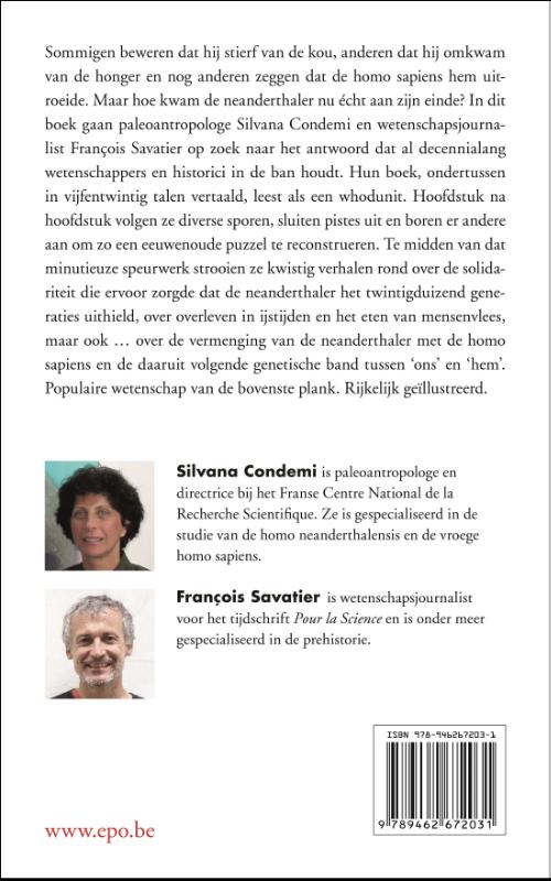 Wie vermoordde de neanderthaler? achterkant